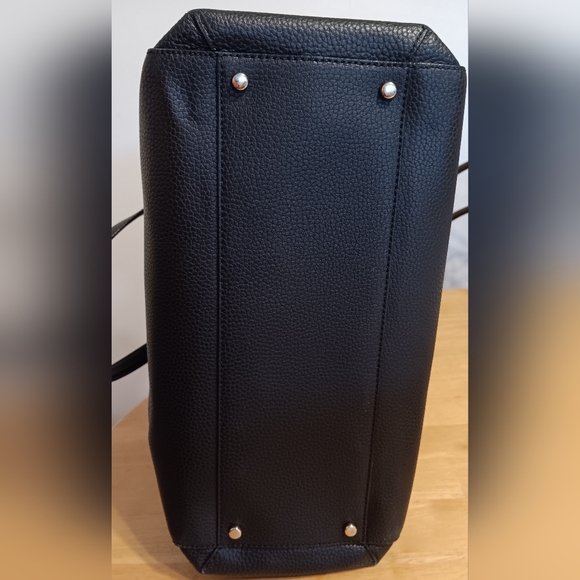 Kate Spade ♠️ Big Bow Black Leather Satchel NWOT - Picture 7 of 9